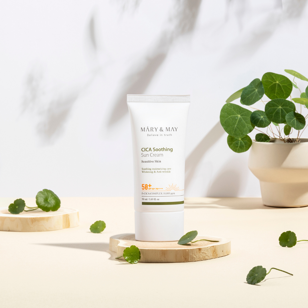 Mary & May Cica Soothing Sun Cream SPF50+ PA++++ (50 mL)