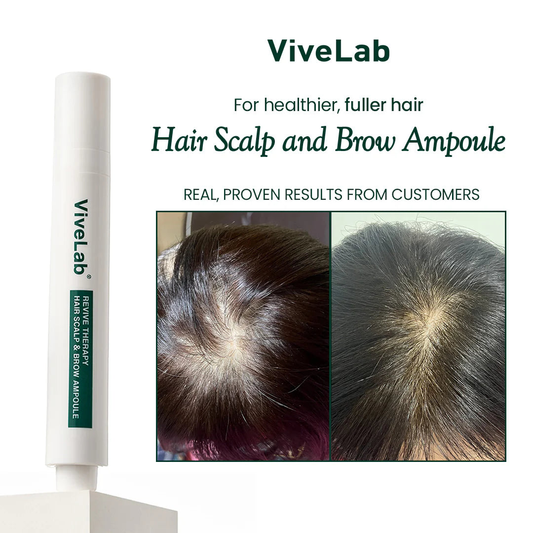 ViveLab Revive Therapy Hair Scalp & Brow Ampoule – Anti-Hair Loss Serum 15ml