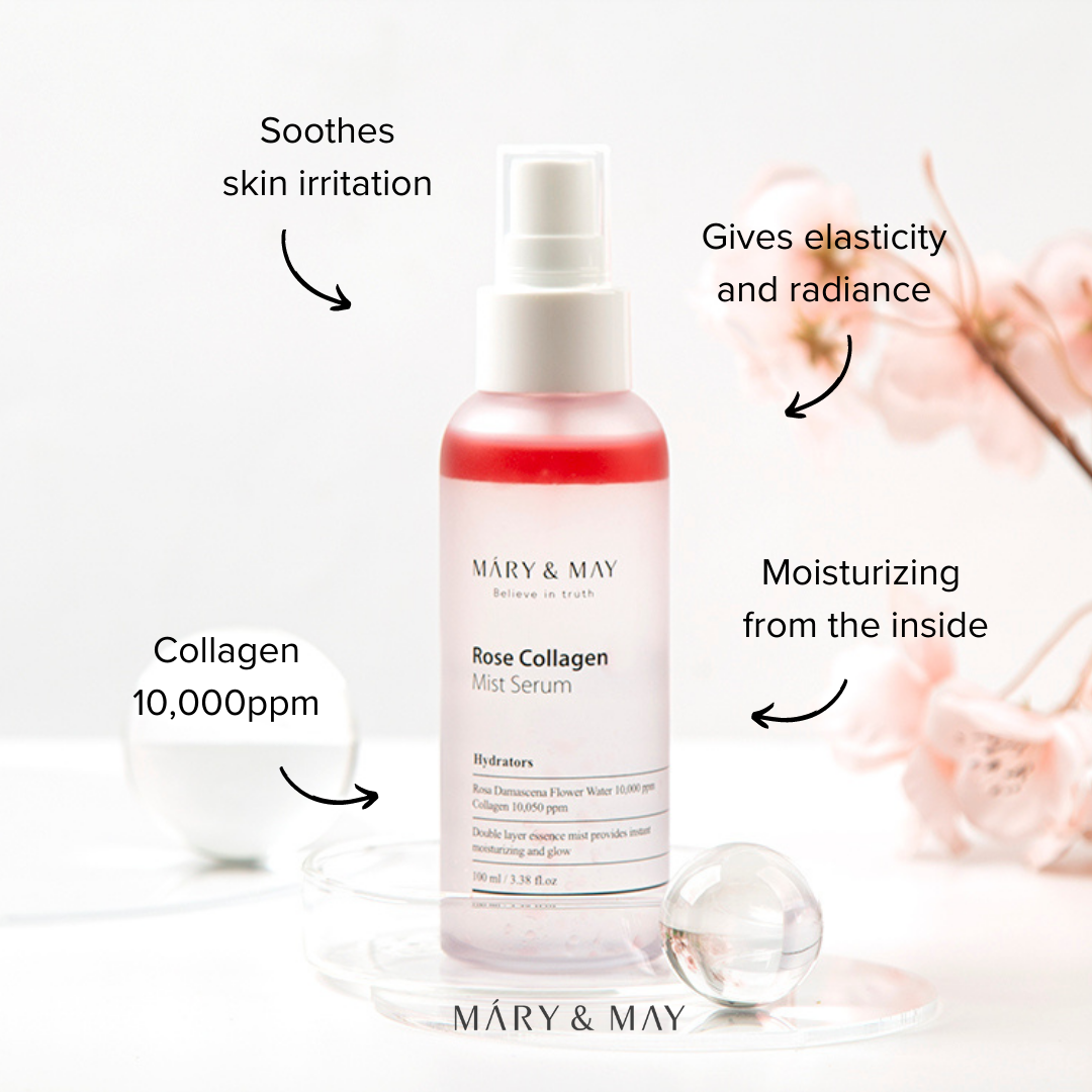 Mary & May Rose Collagen Mist Serum – 100 ml