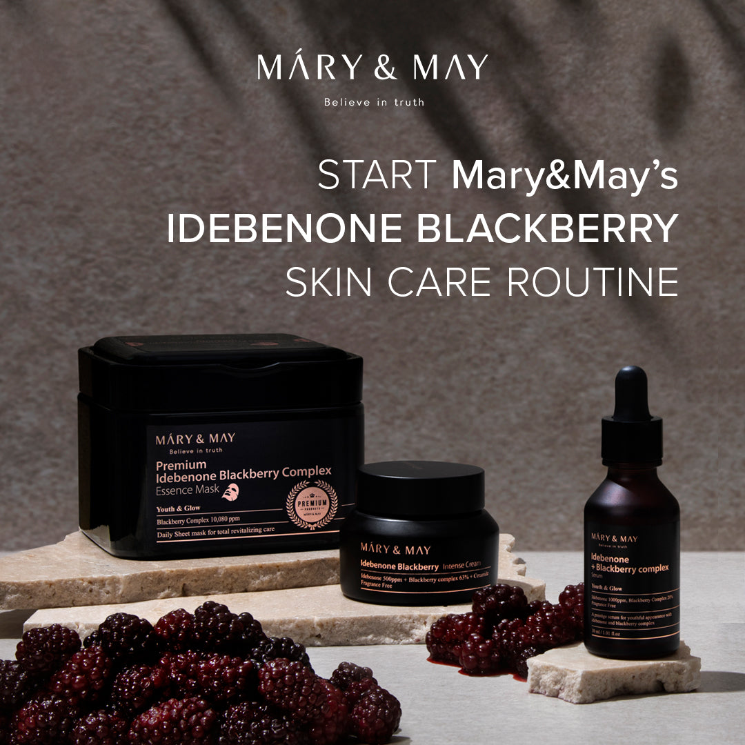 Mary & May Premium Idebenone Blackberry Complex Essence Mask (20 Sheets)
