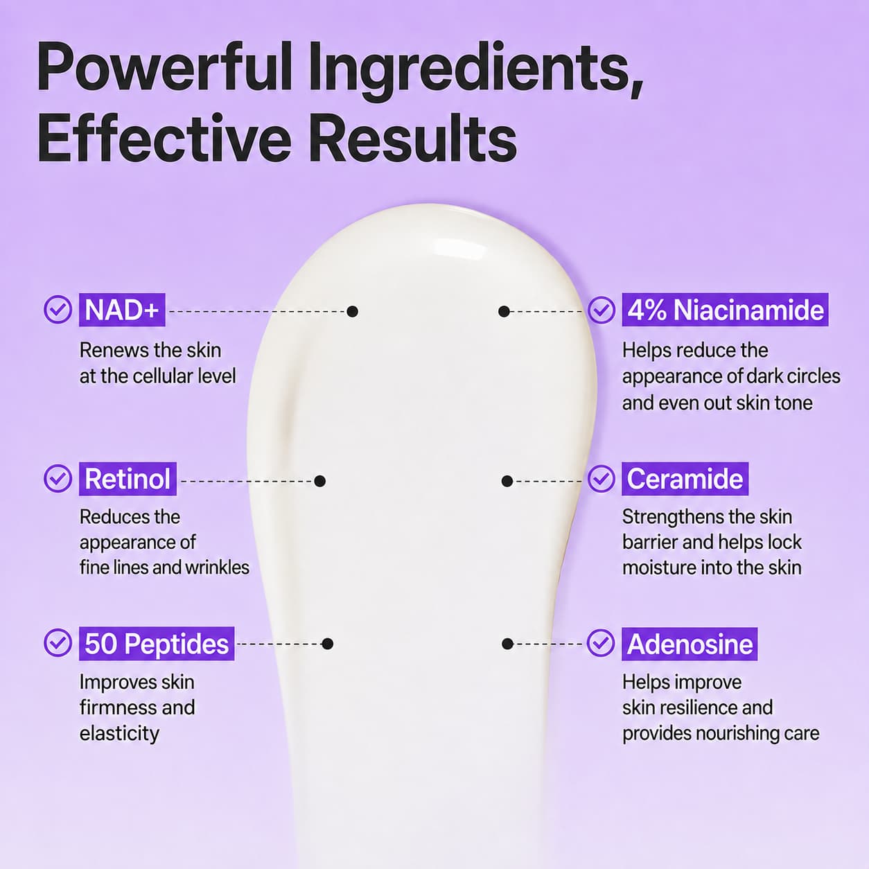 Numbuzin No.9 NAD+ Retinol Volumetox Eye Cream, 10 ml