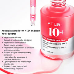 Anua Niacinamide 10% + TXA 4% Dark Spot Correcting Serum, 30 ml / 1.01 fl oz