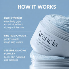Arencia Blue Hyssop Rice Mochi Cleanser, 120 g