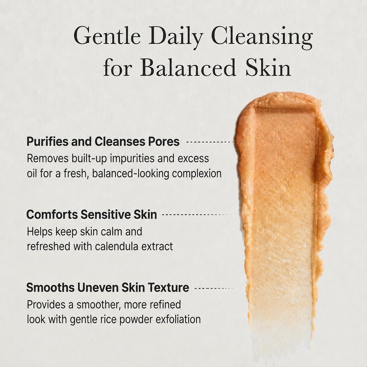Arencia Calendula Rice Mochi Cleanser, 120 g