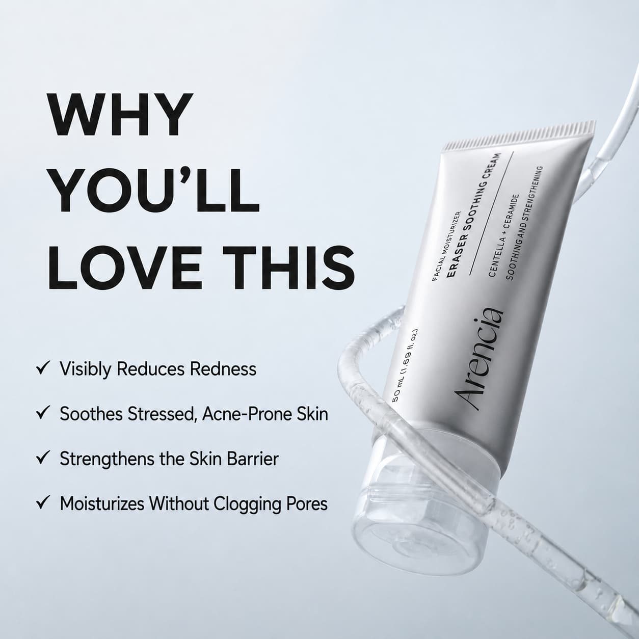 Arencia Eraser Soothing Cream, 50 ml