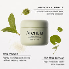 Arencia Fresh Green Rice Mochi Cleanser, 120 g / 4.23 oz