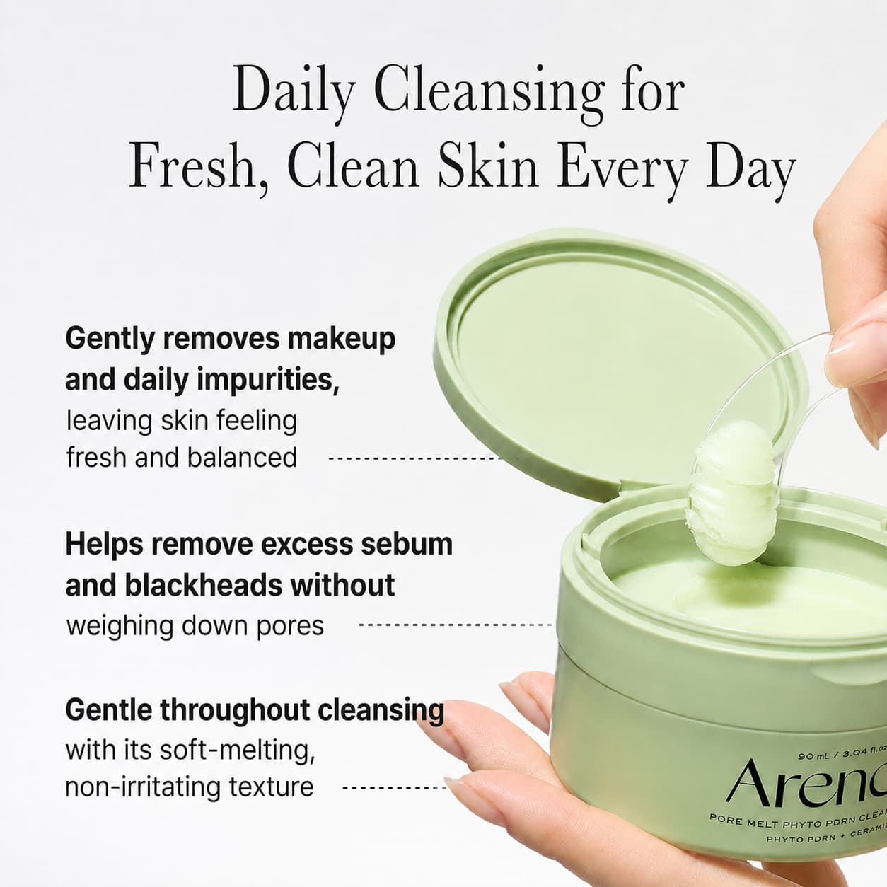 Arencia Pore Melt Phyto PDRN Cleansing Balm, 90 ml