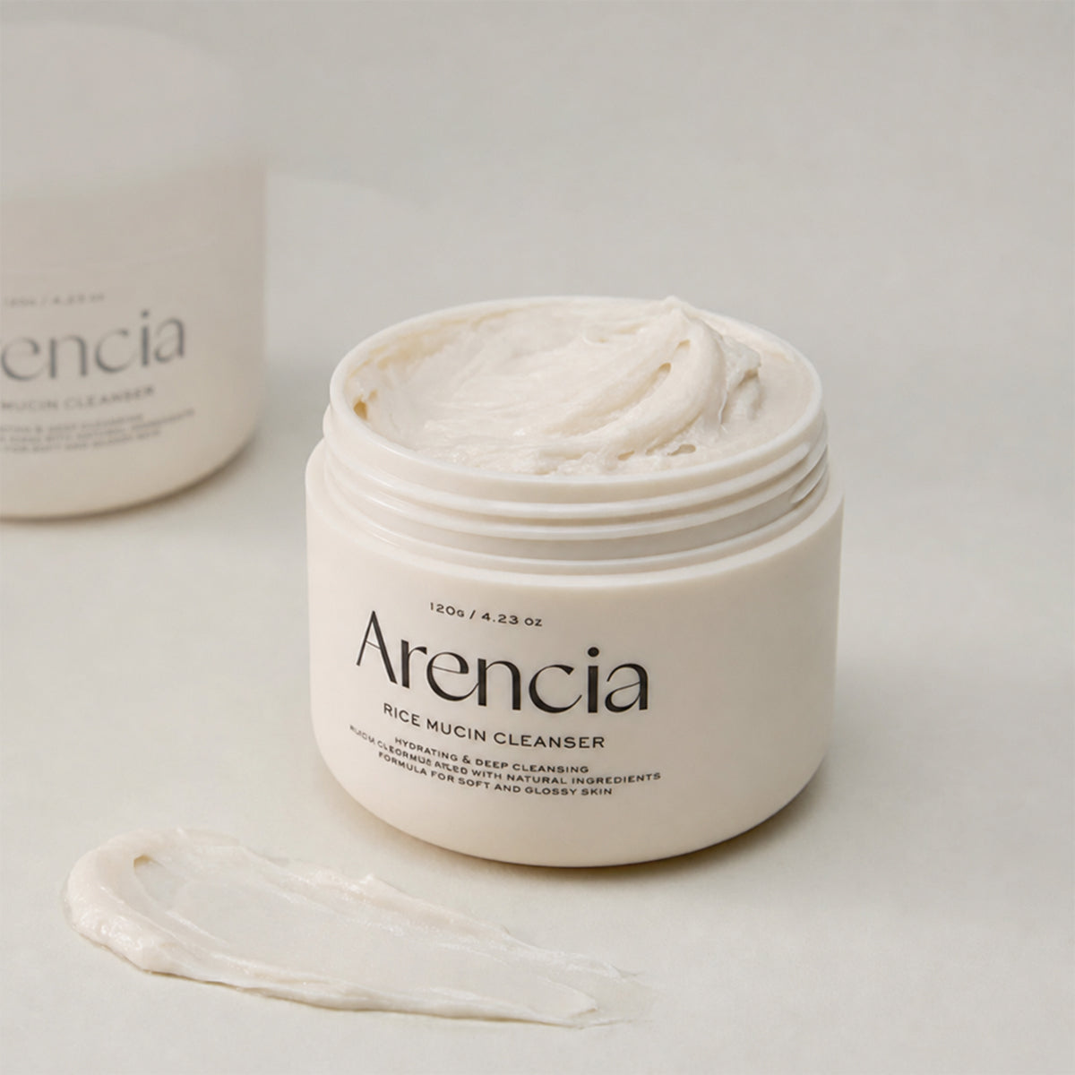 Arencia Rice Mucin Cleanser, 120 g - Arencia K-Beauty view 2