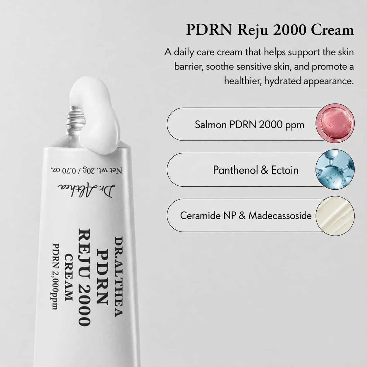 Dr. Althea PDRN Reju 2000 Cream, 20 g
