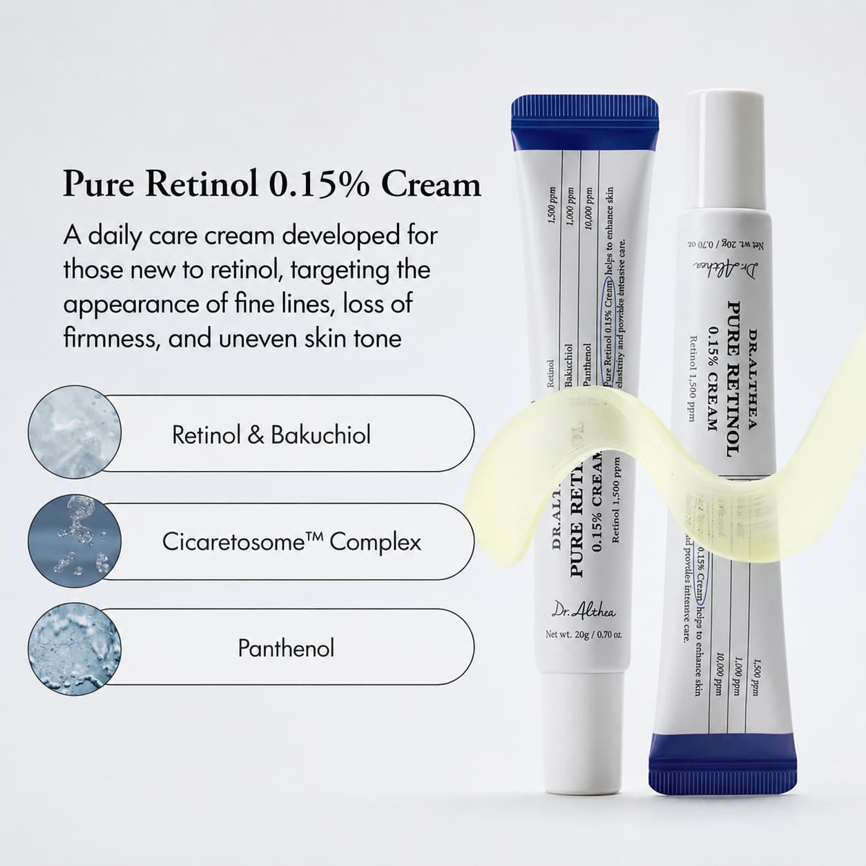 Dr. Althea Pure Retinol 0.15% Cream, 20 g