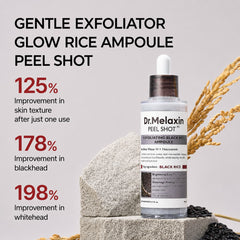 Dr.Melaxin Peel Shot Exfoliating Black Rice Ampoule, 80 ml
