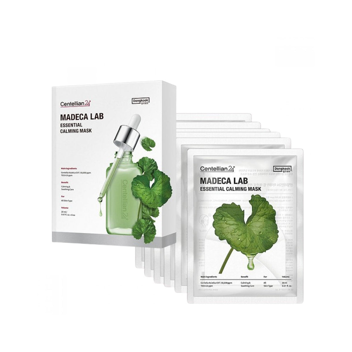 Centellian24 Madeca Lab Essential Calming Mask/ Sakinleştirici Ferahlık Maskesi - (20mlx6 Adet)