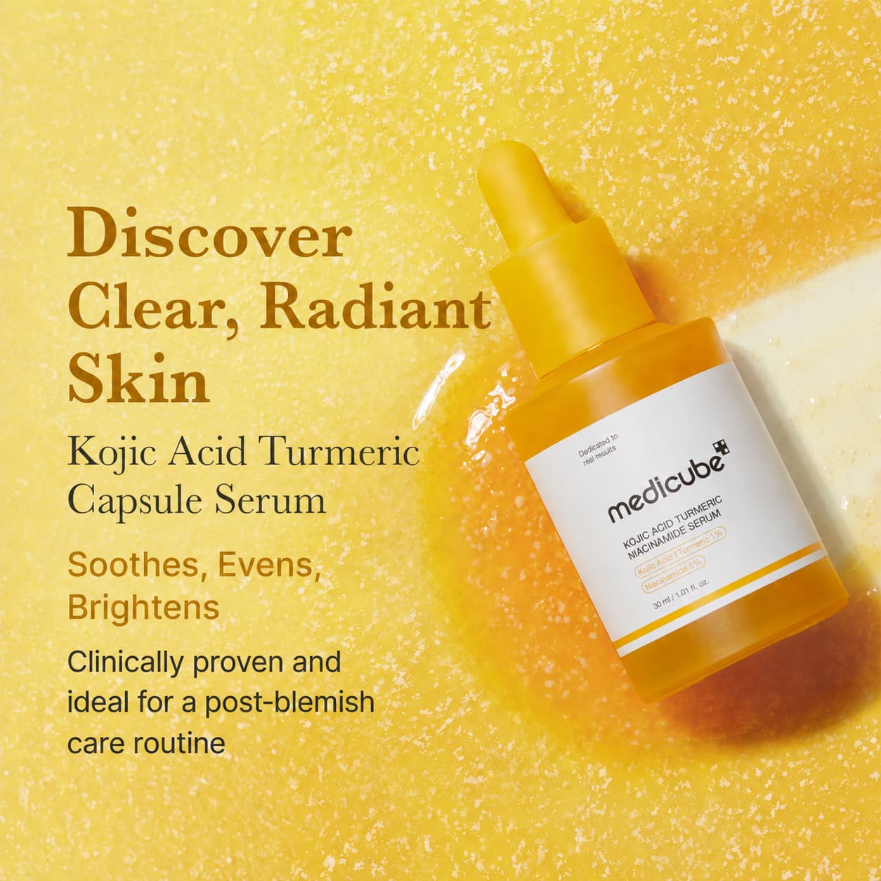 Medicube Kojic Acid Turmeric Niacinamide Serum, 30 ml
