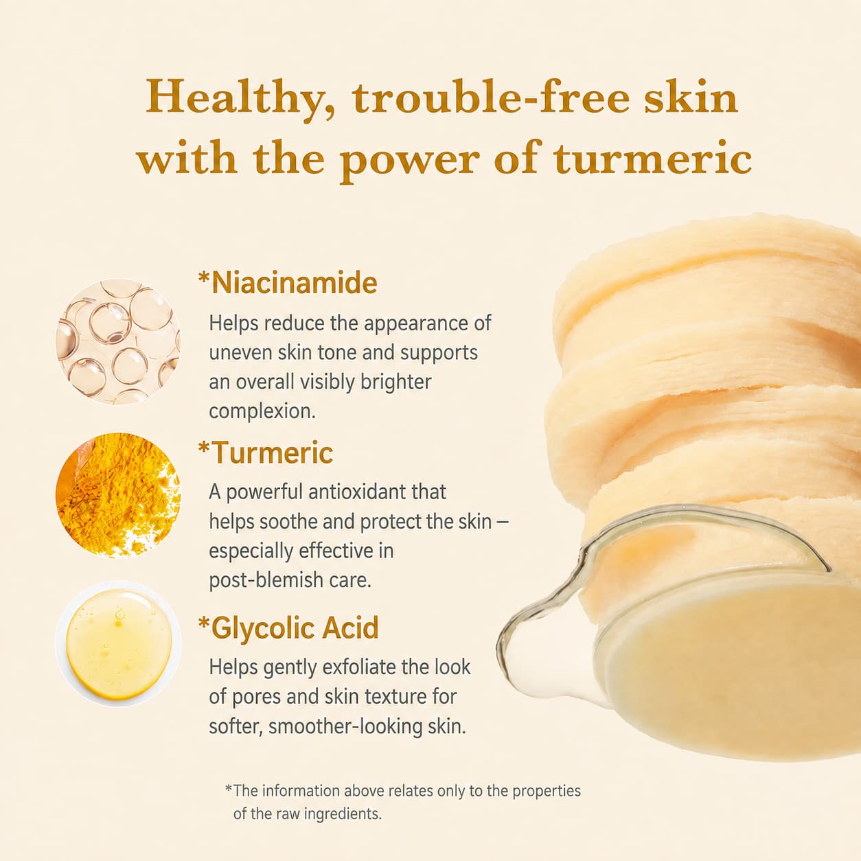 Medicube Kojic Acid Turmeric Toner Pad, 70 Pads