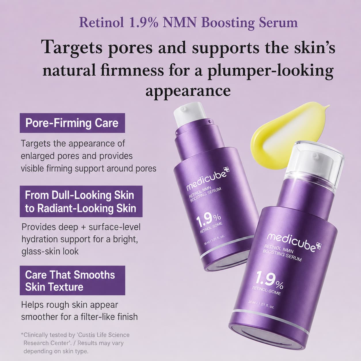 Medicube Retinol 1.9% NMN Boosting Serum, 30 ml