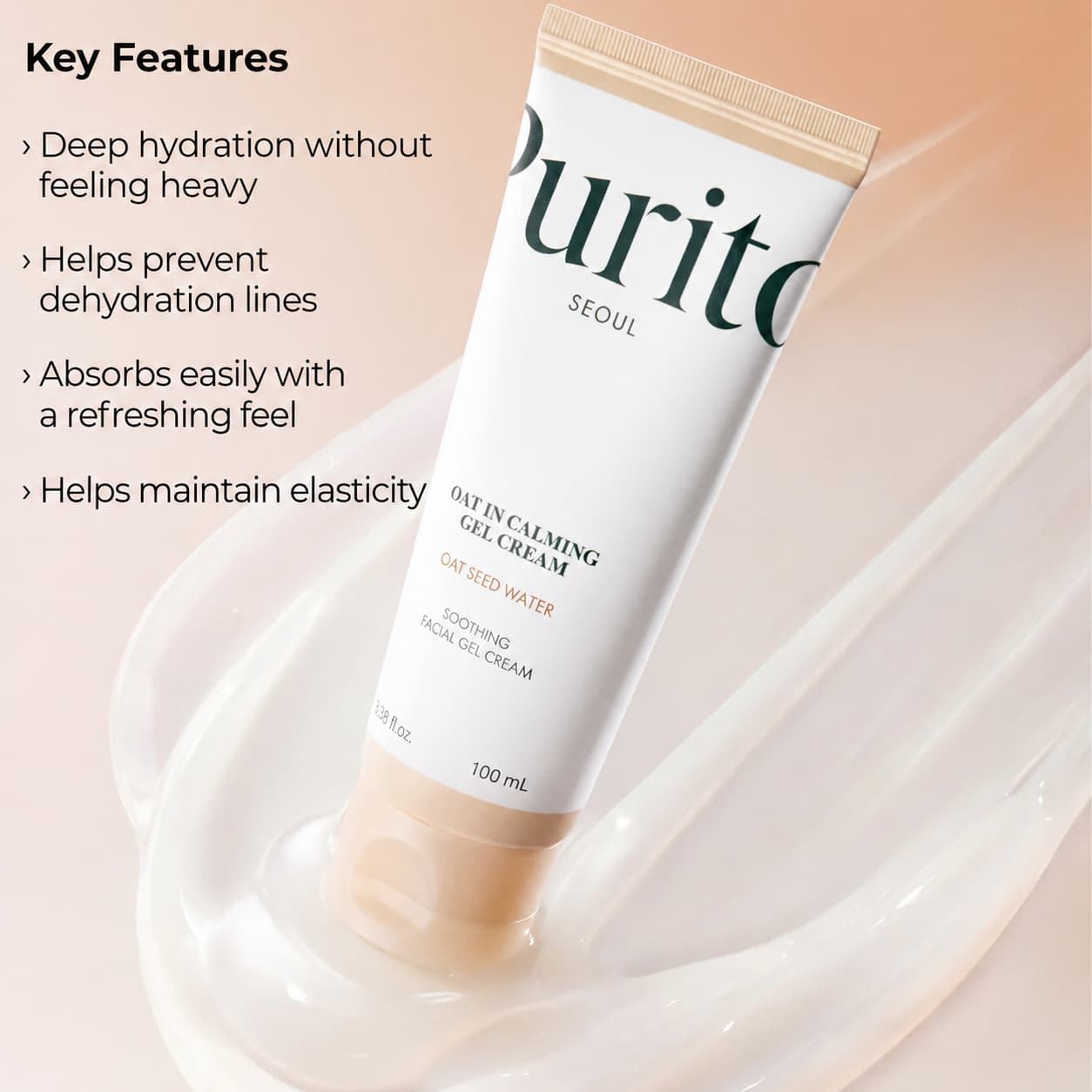 Purito Oat-in Calming Gel Cream, 100 ml