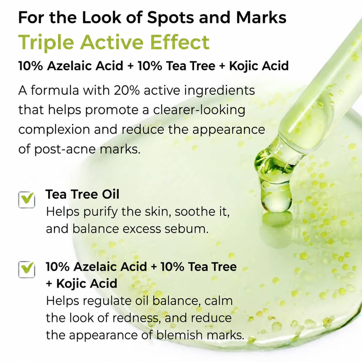 Purito Seoul Azelaic Acid 10 Kojic &amp; Tea Tree Serum, 30 ml / 1.01 fl oz