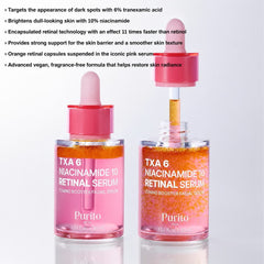 Purito Seoul TXA 6 Niacinamide 10 Retinal Serum, 30 ml / 1.01 fl oz