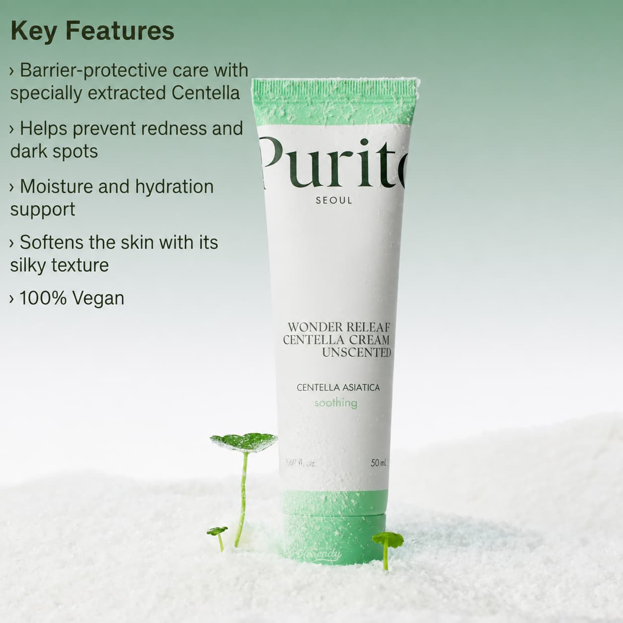 Purito Wonder Releaf Centella Unscented Cream, 50 ml