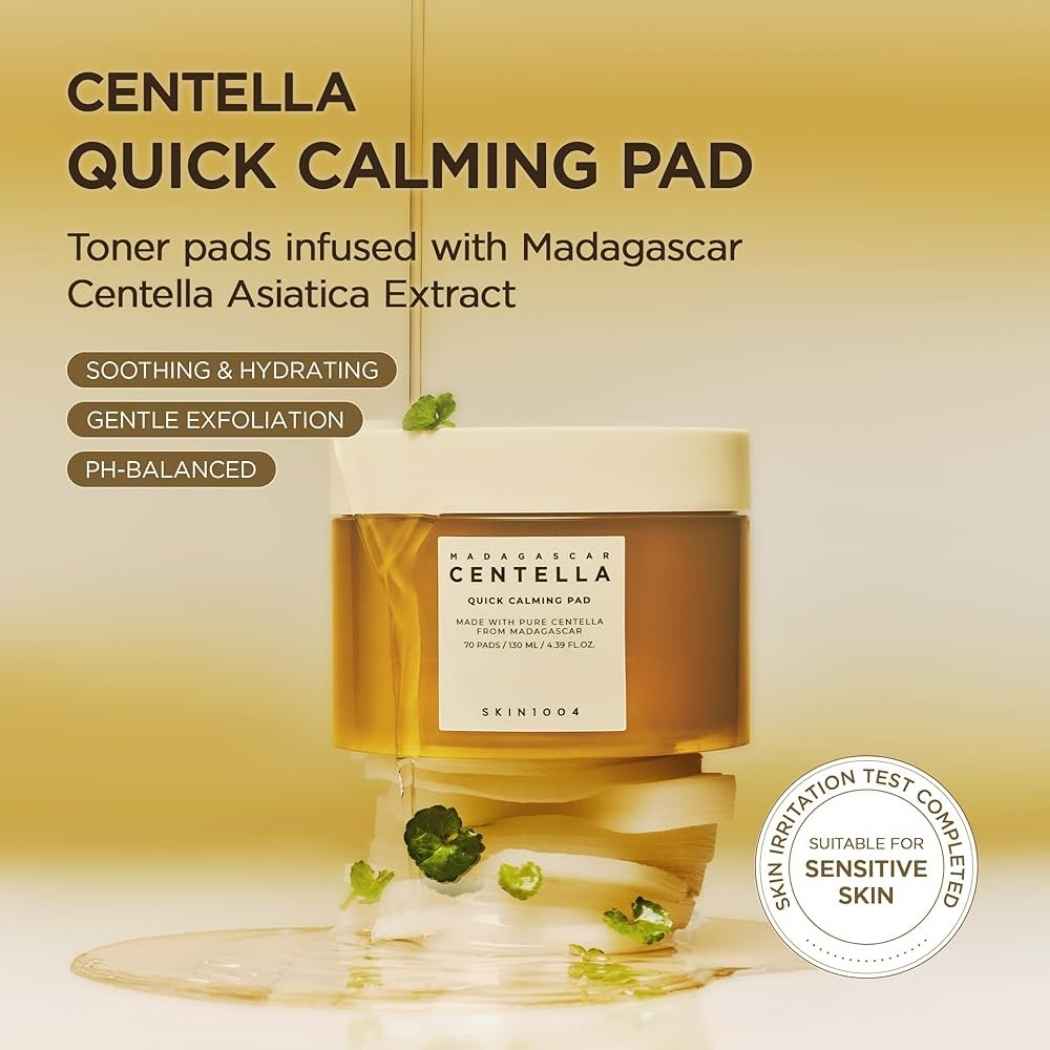 SKIN1004 Madagascar Centella Quick Calming Pad, 130 ml (70 Pads)