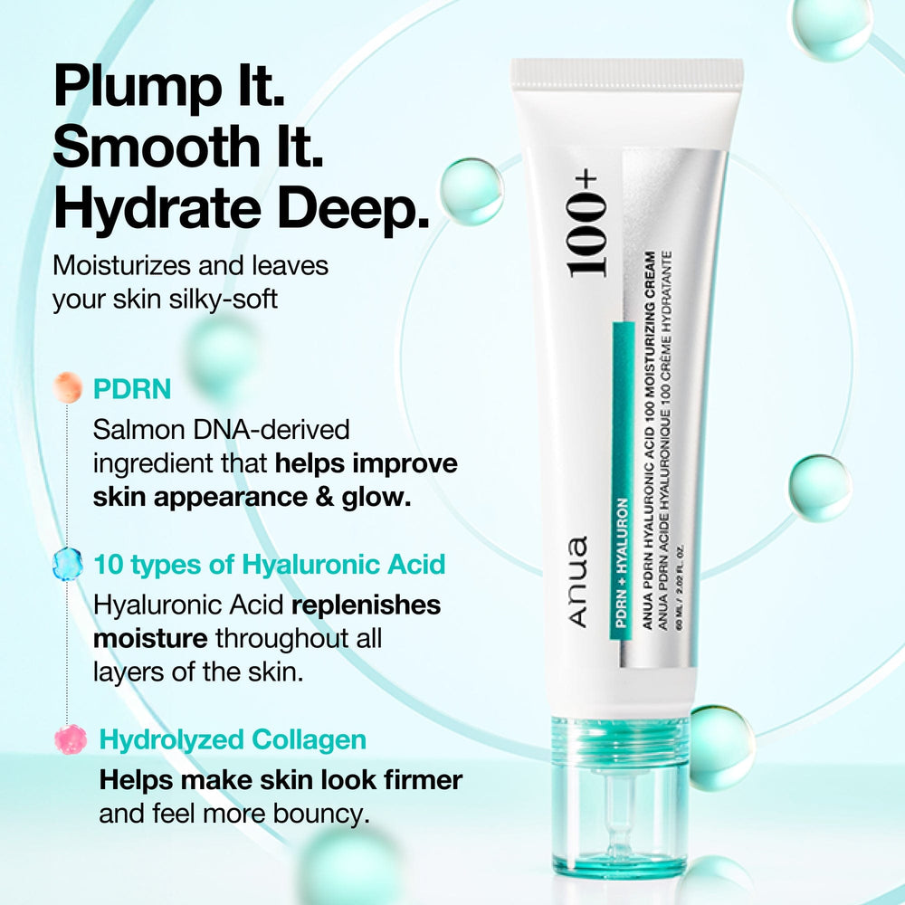 Anua PDRN Hyaluronic Acid 100 Moisture Cream, 60 ml / 2.02 fl oz - Anua K-Beauty view 3