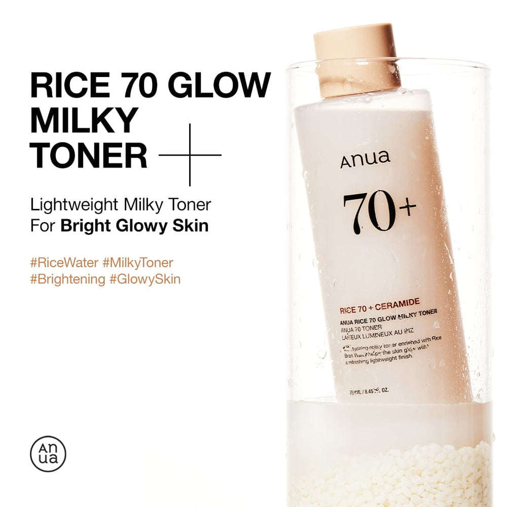 Anua Rice 70 Glow Milky Toner, 250 ml / 8.45 fl oz - Anua K-Beauty view 2