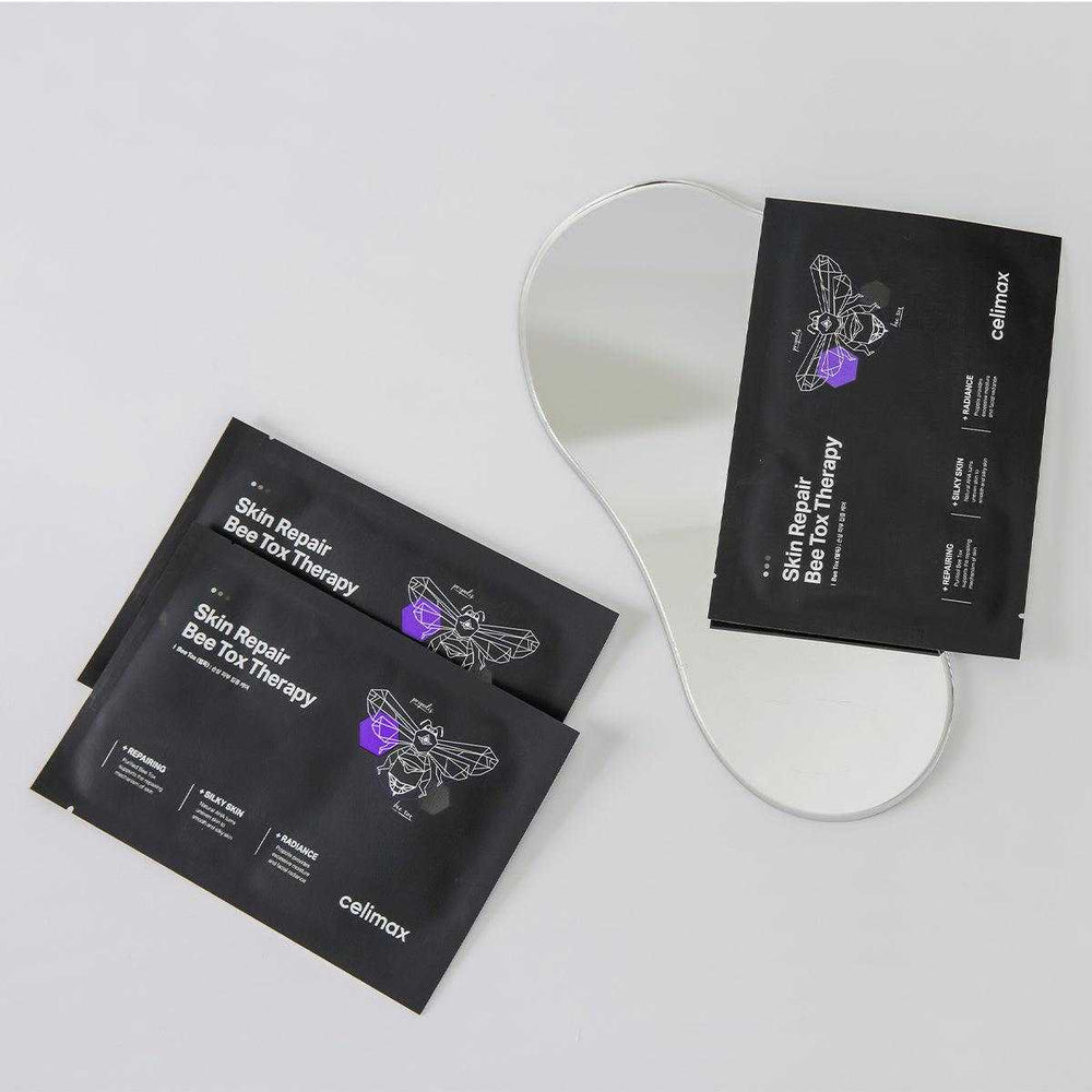 Arı Zehri İçeren Cilt Onarıcı Kağıt Maske - Skin Repair Bee Tox Therapy Sheet Mask (25 mLx10 adet ) - Celimax - Vionine