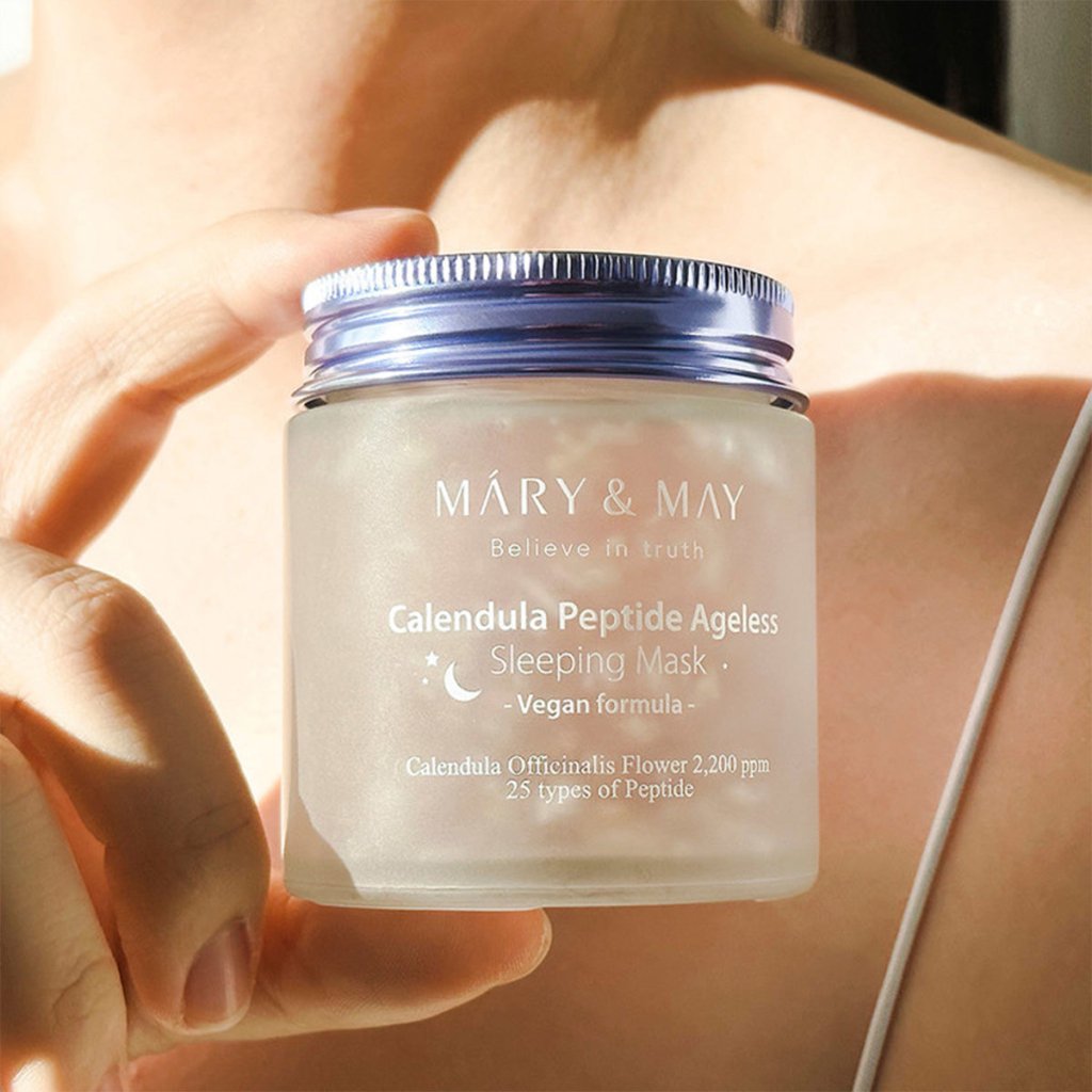 Calendula Peptide Besleyici Kırışıklık Karşıtı Uyku Maskesi 110 mL - Mary & May - Vionine
