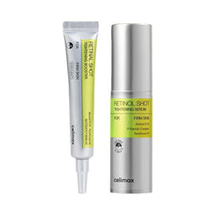 Celimax Retinol & Retinal Shot Tightening Duo Set, Retinol Serum 30ml + Retinal Booster Cream 15ml