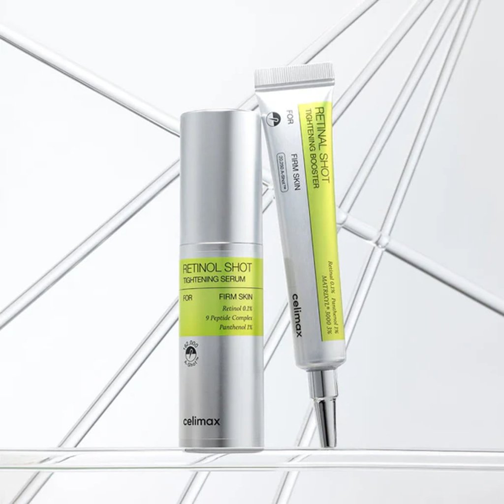 Celimax Retinol & Retinal Shot Tightening Duo Set, Retinol Serum 30ml + Retinal Booster Cream 15ml – product photo 2