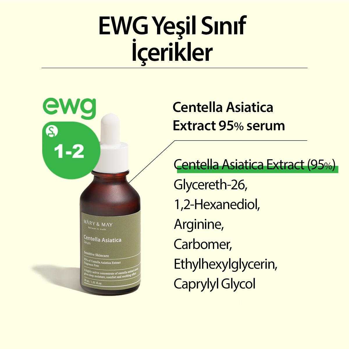 Centella Asiatica Kızarıklık ve Hassasiyet Karşıtı Centella Özü İçeren Onarıcı Serum 30 mL - Mary & May - Vionine