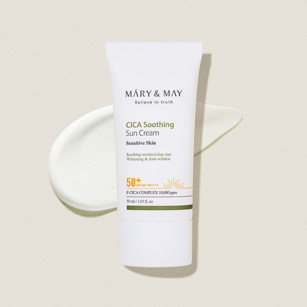 Cica Soothing Sun Cream - Cica Yatıştırıcı Güneş Kremi Spf 50+ PA++++ 50 ml - Mary & May - Vionine