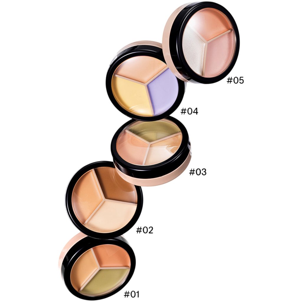 Cover Perfection Triple Pot 3'lü Kapatıcı Paleti - 03 Correct Up Beige - THE SAEM - Vionine