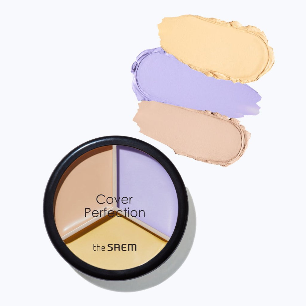 Cover Perfection Triple Pot 3'lü Kapatıcı Paleti - 04 Tone Up Beige - The Saem - Vionine