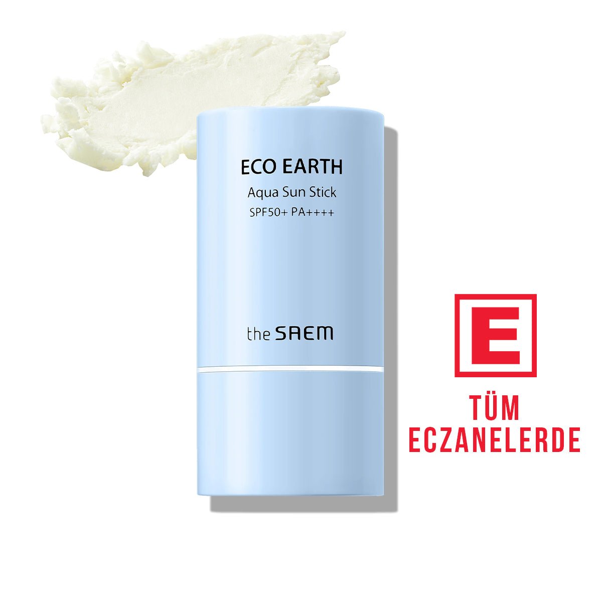 Eco Earth Güneş Koruyucu Aqua Sun Stick SPF50+ PA++++ (22 gr) Makyaj Altı ve Üstü - THE SAEM - Vionine