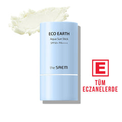 Eco Earth Güneş Koruyucu Aqua Sun Stick SPF50+ PA++++ (22 gr) Makyaj Altı ve Üstü - THE SAEM - Vionine
