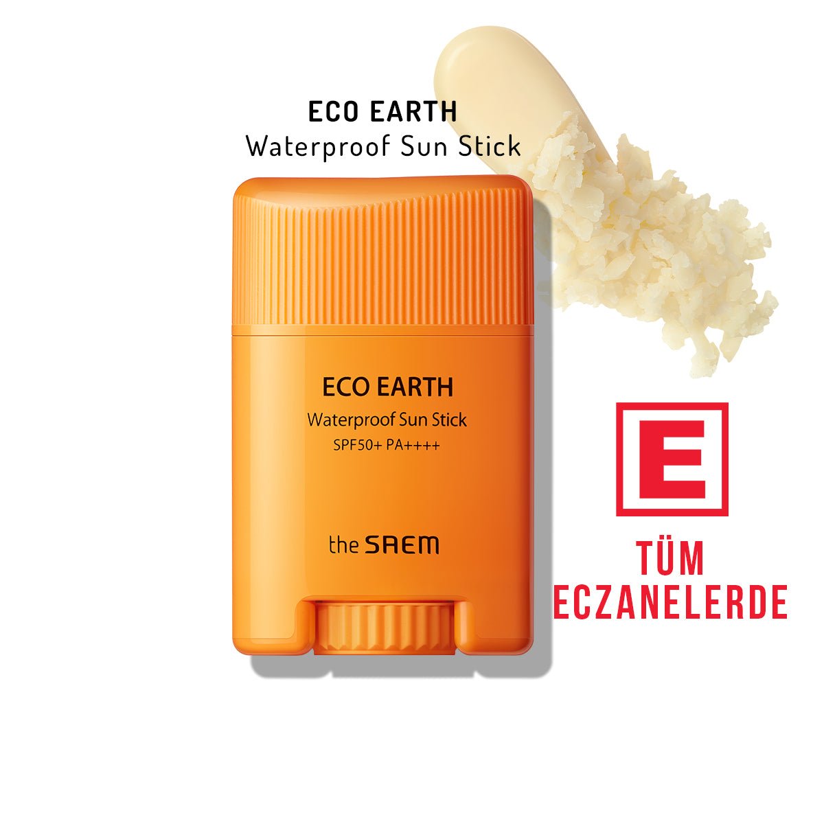Suya dayanıklı SPF 50+ güneş koruyucu stick, zarif ambalajda, tüm eczanelerde.