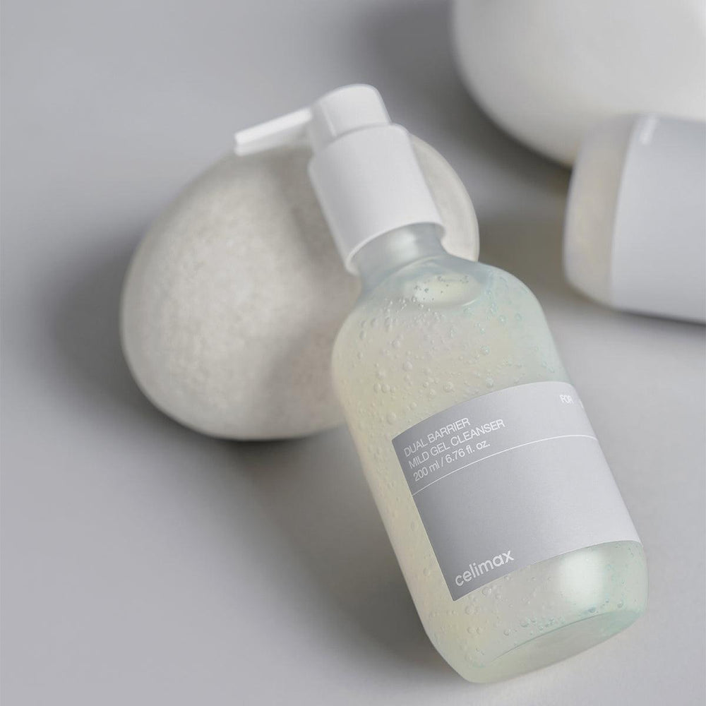 Hassas ve Kuru Ciltleri Nemlendiren Nazik Jel Temizleyicii - Dual Barrier Mild Gel Cleanser 200 mL - Celimax - Vionine