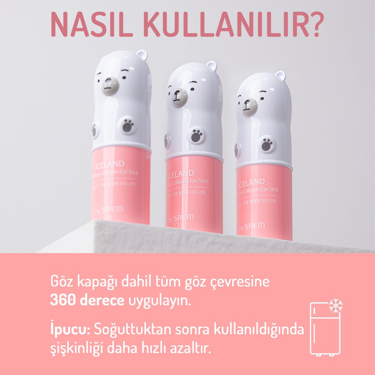 Iceland Hydrating Kolajenli Göz Çevresi İçin Nemlendirici Stick - The Saem - Vionine