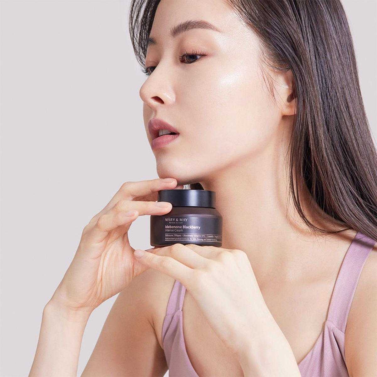 Idebenone + Blackberry Antioksidan ve Yaşlanma Karşıtı Nemlendirici Complex Intensive Cream 70 gr - Mary & May - Vionine