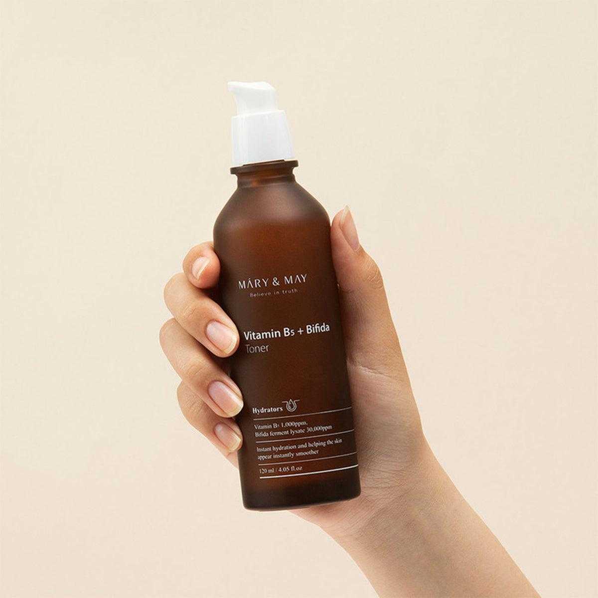 Kuru Ciltler İçin Yoğun Nemlendirme Sağlayan Onarıcı Vitamine B5 + Bifida Toner 120 mL - Mary & May - Vionine
