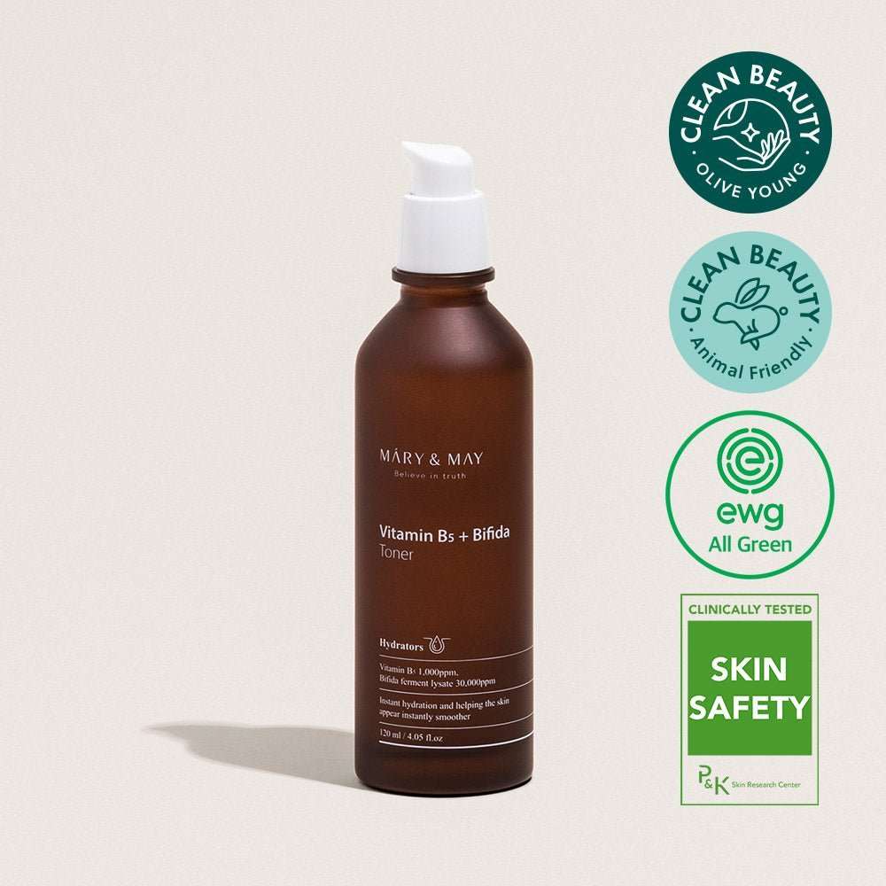 Kuru Ciltler İçin Yoğun Nemlendirme Sağlayan Onarıcı Vitamine B5 + Bifida Toner 120 mL - Mary & May - Vionine