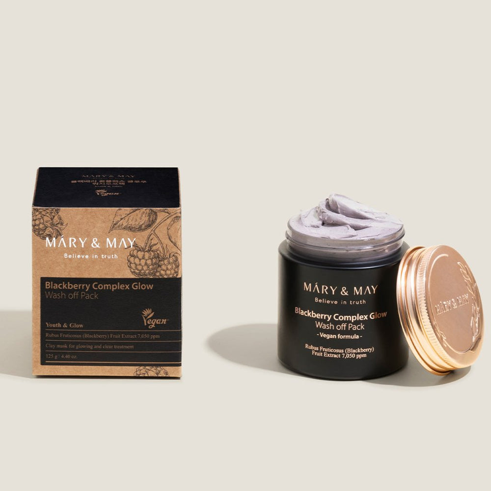 Mary&May Blackberry Complex Glow Washoff Pack/ Cilt Tonunu Aydınlatan Cilt Bakım Maskesi 125 g - Mary & May - Vionine