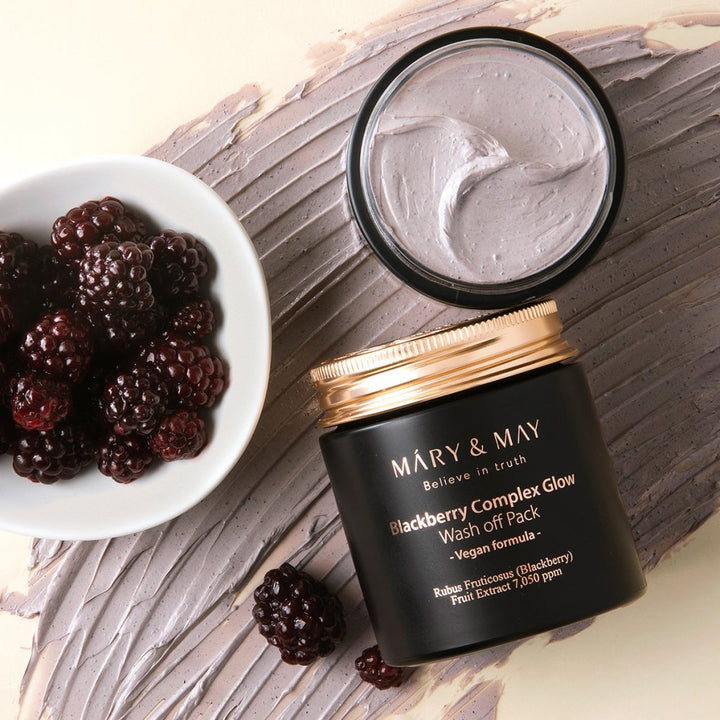 Mary&May Blackberry Complex Glow Washoff Pack/ Cilt Tonunu Aydınlatan Cilt Bakım Maskesi 125 g - Mary & May - Vionine
