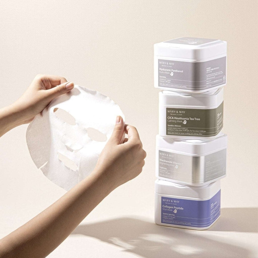 Niacinamide + C Vitamini İçeren Aydınlatıcı Maske Paketi (30 adet) - Mary & May - Vionine