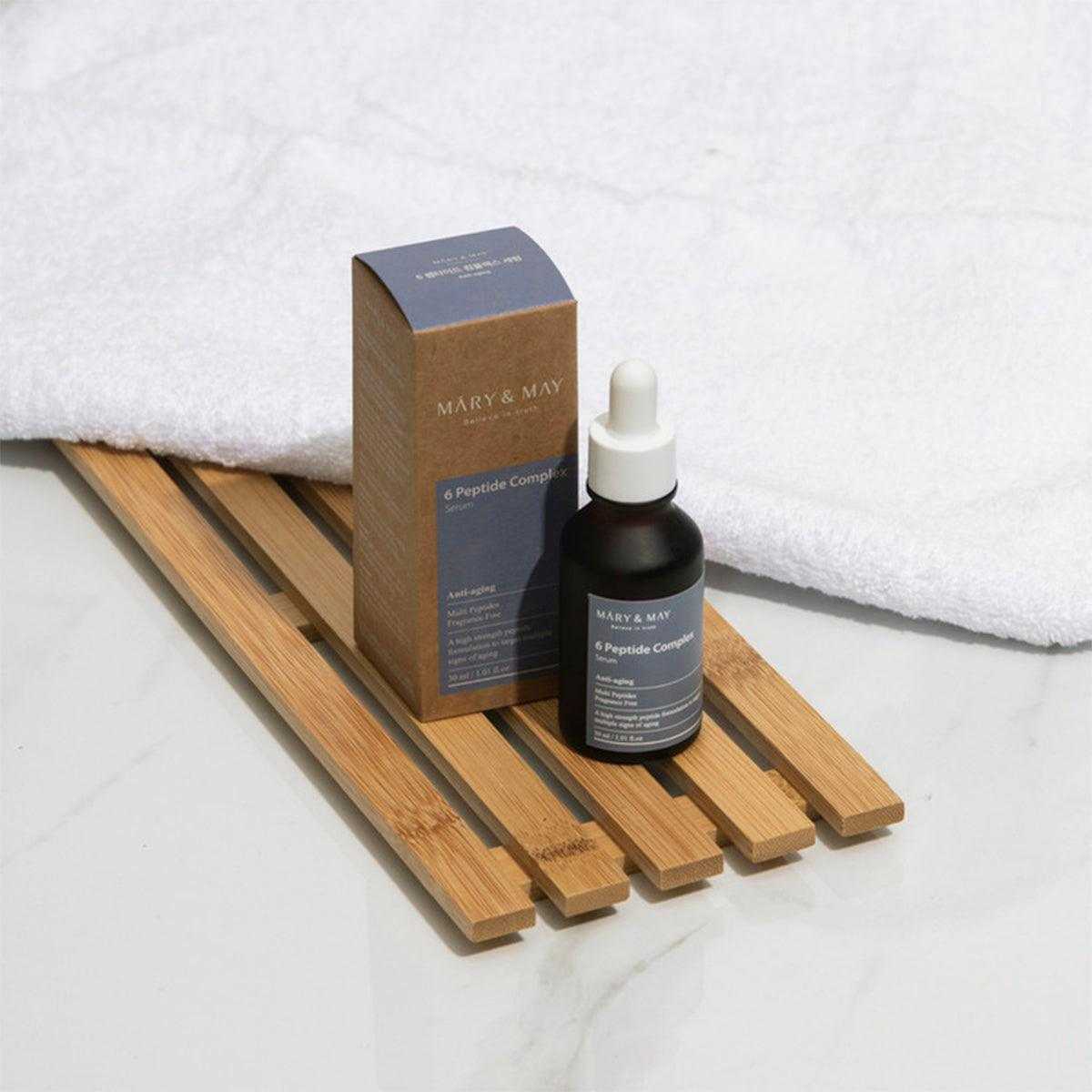 Peptide Serum 6 Çeşit Peptit İçeren Elastikiyet Kaybı ve Yaşlanma Karşıtı Anti Aging Serum 30 mL - Mary & May - Vionine