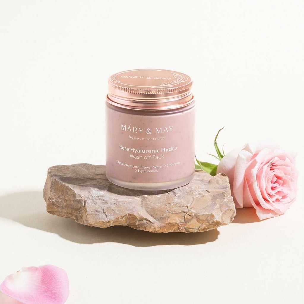 Rose Hyaluronic Yoğun Nem Sağlayan Cilt Bakım Maskesi 300 mL - Mary & May - Vionine