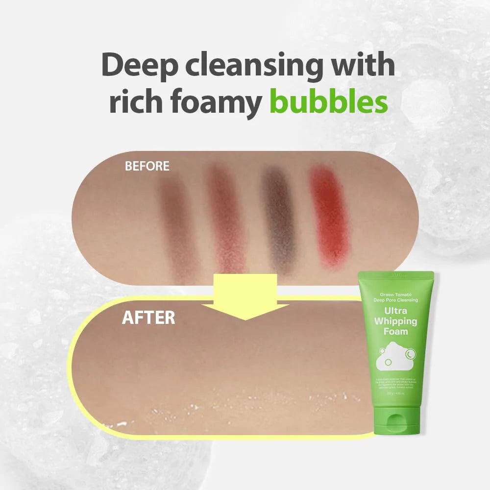 Sungboon Editor Green Tomato Deep Pore Cleansing Whipping Foam 120g – product photo 5