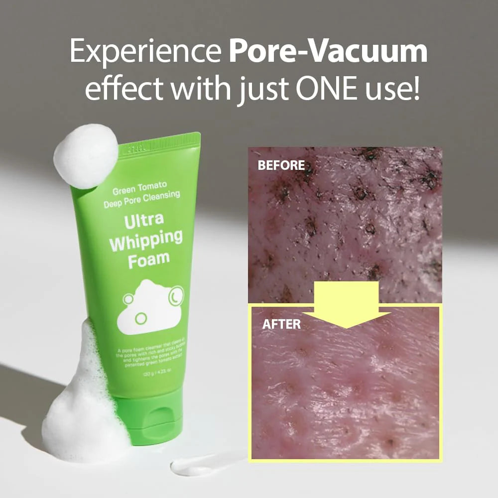 Sungboon Editor Green Tomato Deep Pore Cleansing Whipping Foam 120g – product photo 6
