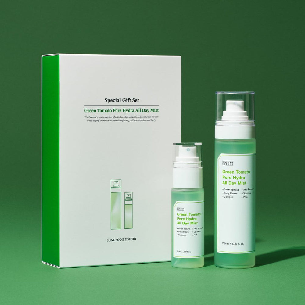 Sungboon Editor Green Tomato Pore Hydra All Day Mist / Gözenek Sıkılaştırıcı Nemlendirici Mist 120ml - SUNGBOON EDITOR - Vionine